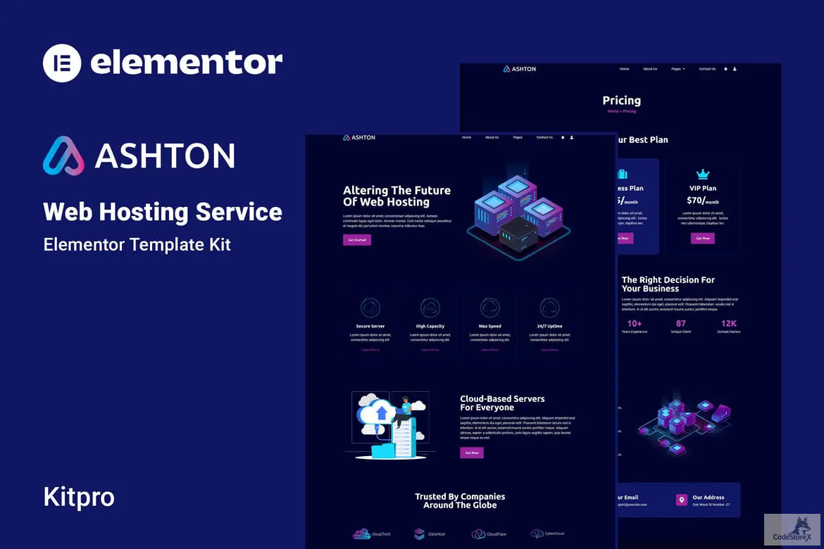 Ashton - Alojamiento web