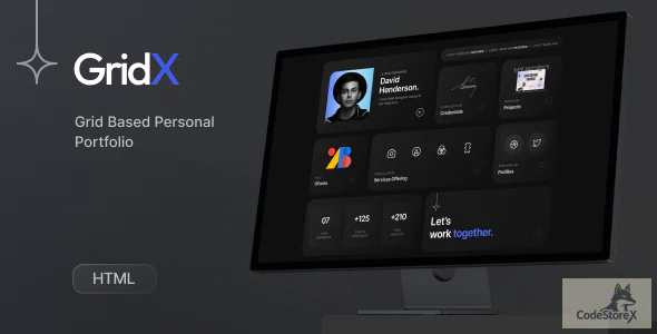 Gridx - Personal Portfolio HTML