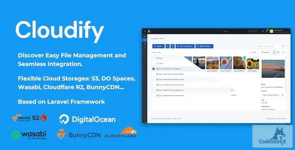 Cloudify - Self-Hosted File Manager and Cloud Storage