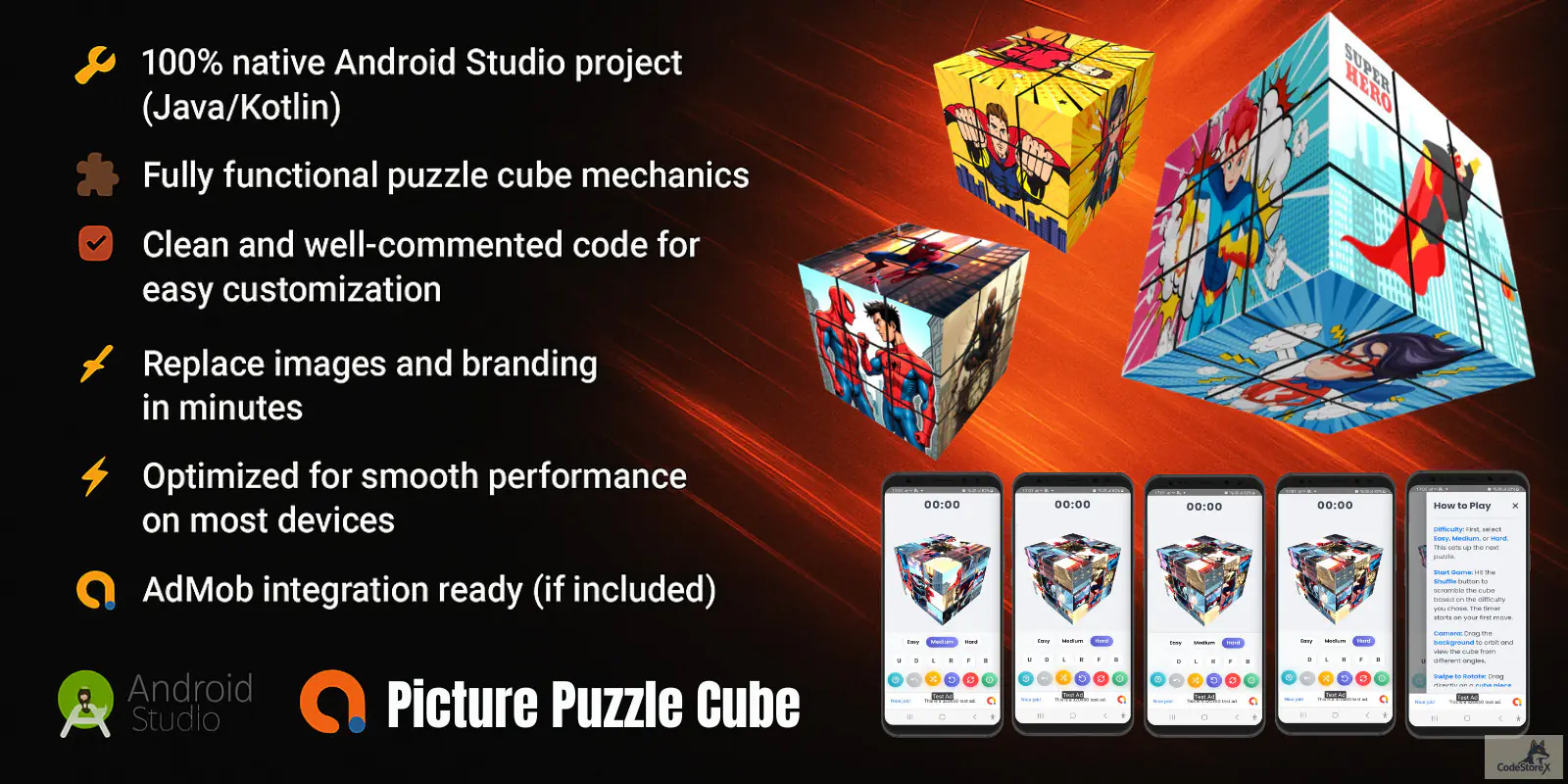 Picture Puzzle Cube Game – Android Source Code